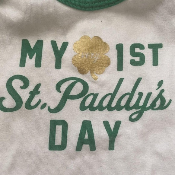 Carter's My First St. Paddy's Day One Piece Size 9mo - Picture 4 of 5